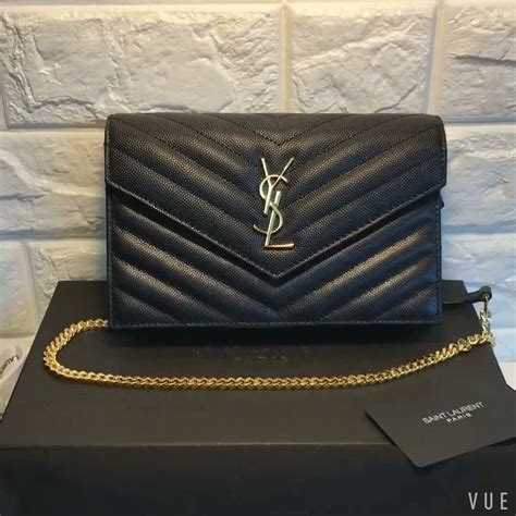 ysl woc black|YSL kate wallet on chain.